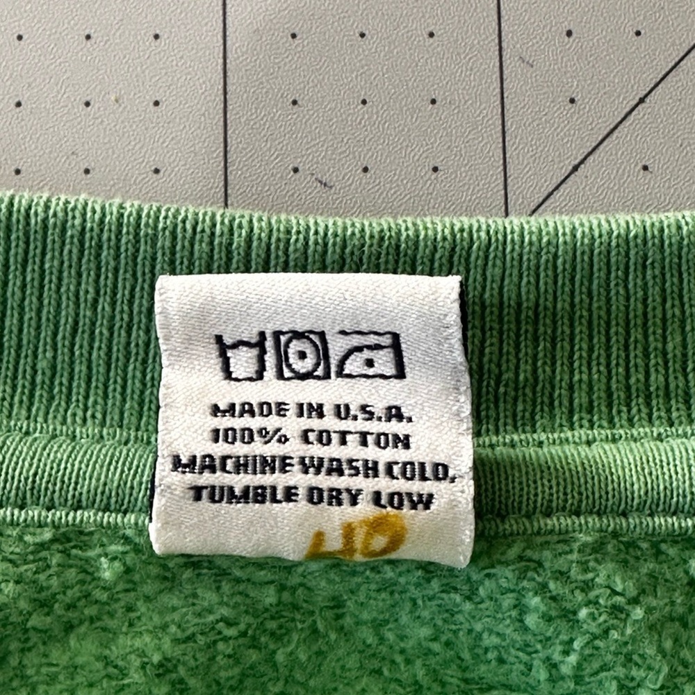 Sporty & Rich size Small Emerald Crew Neck cropped Sweater - Picture 7 of 12